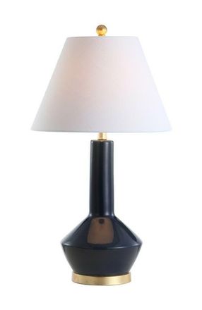 Jonathan Y Designs Copenhagen 29 Ceramic/Metal LED Table Lamp in Navy at Nordstrom