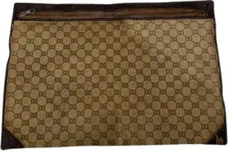 Gucci Pre-owned Clutches, female, Beige, Size: ONE SIZE Pre-owned Clutch
