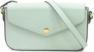 Gucci Pre-owned Leather gucci-bags - Dames - Vintage Schoudertas - Groen - ONE Size - Leer - Vintage