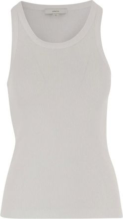Vince Ribbed Scoop-Neck Tank