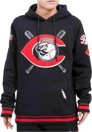 Pro Standard Pro Standard Cincinnati Reds Mash Up Logo Hoodie in Black Men