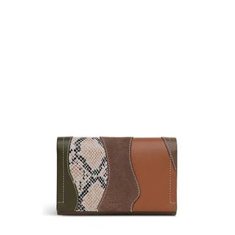 Radley London Oak Street - Patchwork Medium Flapover Wallet in Coffee at Nordstrom