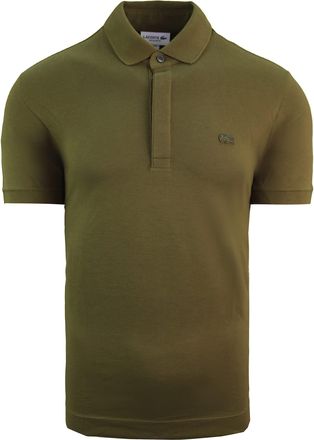 Lacoste Regular Fit Short Sleeve Khaki Mens Cotton Polo Shirt PH5522 UXF
