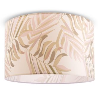 Paco Home L&aacute;mpara Techo Luminaria Suspensi&oacute;n Sal&oacute;n Dormitorio Moderna Jungla Palmeras E27 Verde (&oslash;38cm), Luz De Techo - Blanco - Paco Home