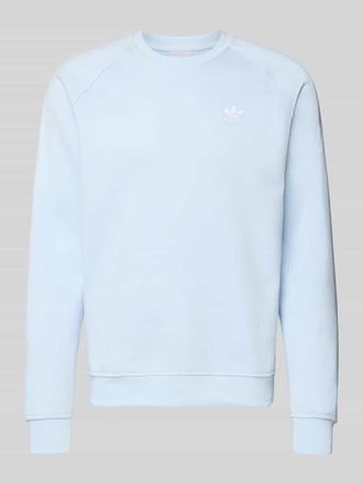 adidas Originals Sweatshirt mit Label-Stitching in Hellblau, Gr&ouml;&szlig;e XXL
