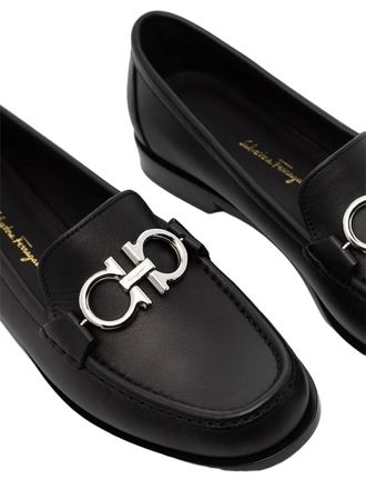 Ferragamo Gancini Plaque Loafer - Black