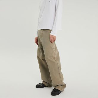 1989 STUDIO Pantaloni Chicago in denim marrone chiaro