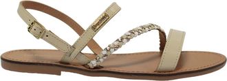 Les Tropeziennes Batresse Flat Sandalen - Dames - Sandalen - Beige - 36 EU - Leer - Schoenen