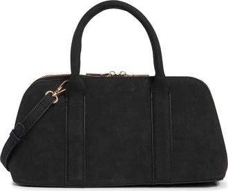 Urban Expression Barrel Faux Suede Shoulder Bag in Black at Nordstrom Rack