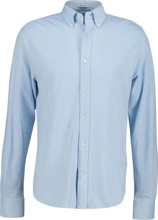 GANT Pique stretch jersey overhemd - Blauw