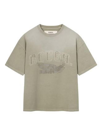 Rough. Aged Bird T-shirt - men - Cotton - M - Green