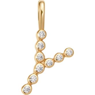 Made by Mary CZ Poppy Charm in Gold Vermeil Initial Y at Nordstrom