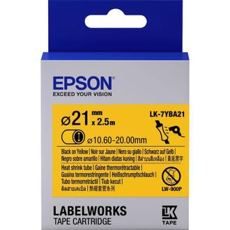 Epson Cinta De Etiquetado Epson Lk7yba21 Negro Sobre Amarillo 3.6 Cm