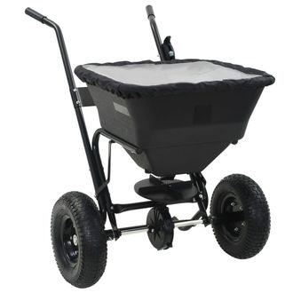 Berkfield Home Walk Behind Salt Spreader PVC & Steel 106x73x76 cm 45 L | Size: 106 x 73 x 76 cm