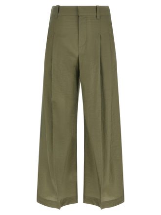 Brunello Cucinelli Bicolor Cotton Casual Womens Pants