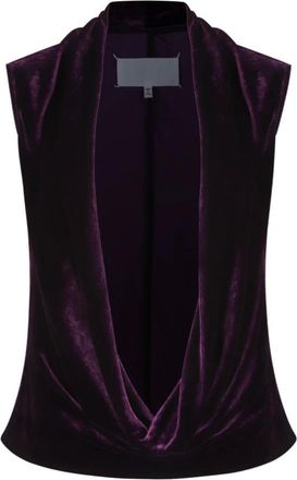Maison Margiela Dames, Tops, Paars, Maat: XS Velours