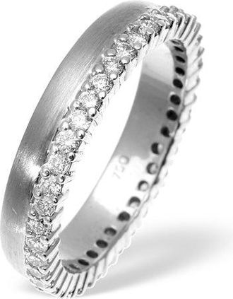 The Diamond Store Mens 1.2ct H/Si Diamond Platinum Dress Ring