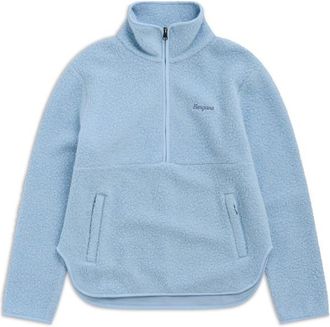 Bergans Myken Merino Pile Half Zip Fleecepullover f&uuml;r Damen | blau