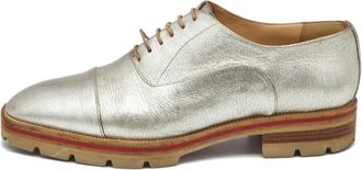 Christian Louboutin Oxford in pelle - Argento