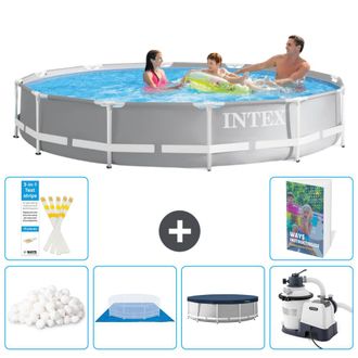 Intex Piscina Prism Frame Redonda - 366x76 Cm - 7-piezas S107