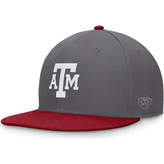 Top of the World Mens Top of the World Gray/Maroon Texas A&M Aggies Rally Two-Tone Fitted Hat at Nordstrom, Size 7 5