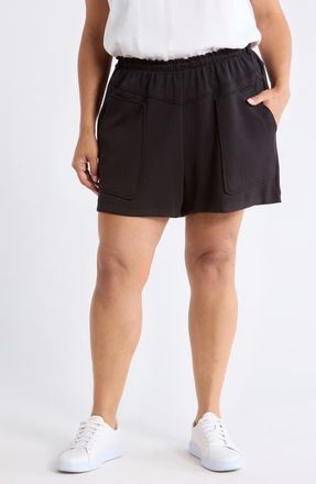 Wit & Wisdom Skyrise Shorts with V-Yoke in Black at Nordstrom, Size 2 X