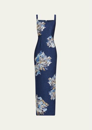 Saloni Bora Brocade Column Dress