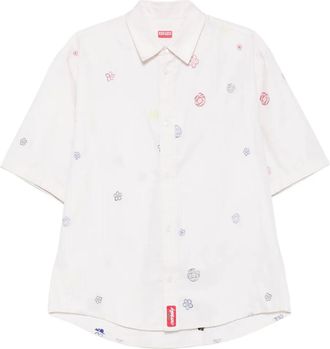 Kenzo x Futura Camicia con ricamo 2000 - Toni neutri