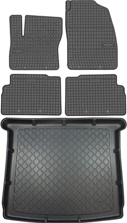 OEM Juego De Alfombrillas De Goma Para Coche Y Alfombrilla Para Maletero Para Ford Grand C-max Van (noviembre De 2010 A 2019)