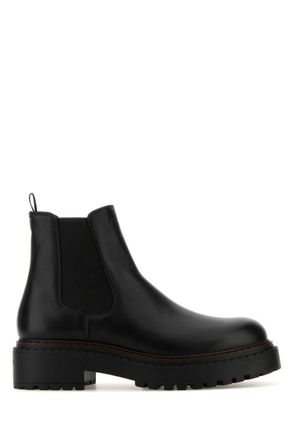 Prada Black Slip On Boots