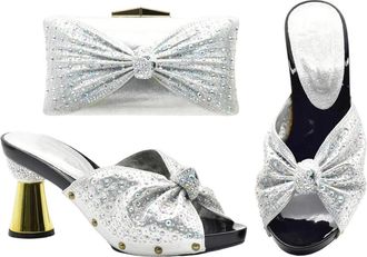 Generic Matching Bags Women Shoes And Bags Set For Prom Party Summer Sandal Pumps