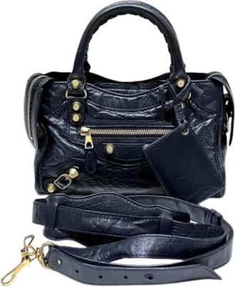 Balenciaga Pre-owned Handbags, female, Blue, Size: ONE SIZE Pre-owned Vintage Handbag