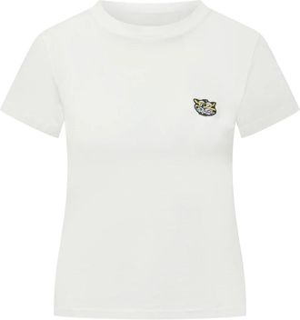 Kenzo Wild Tiger T-shirt - Dames - T-shirts - Wit - XL - Katoen - Tops