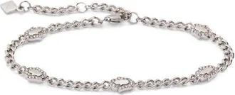 Alex and Ani Hamsa Curb Chain Bracelet in Silver at Nordstrom, Size Small/medium