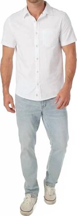 Fair Harbor Saltaire Button Down Shirt In White