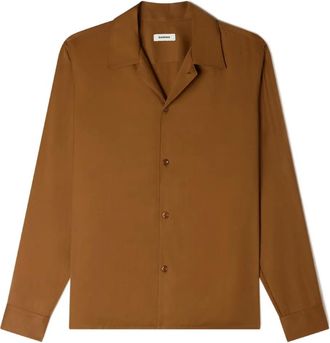 Sandro Camicia con colletto abbottonato - Marrone
