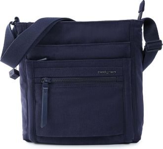 Hedgren Orva Crossover Rfid - Shoulder Bag Women, Corduroy Peacoat Blue, talla única