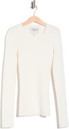 TWP Rib Knit Sweater in Z/dnuivory at Nordstrom Rack, Size Xx-Small