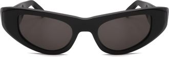 Marni 53mm Wrap Sunglasses in Black /Grey at Nordstrom Rack