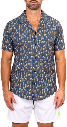 Maceoo Marthy Black Camp Shirt at Nordstrom, Size 5