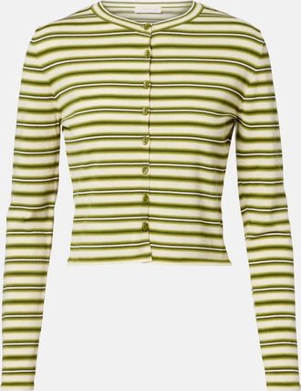Faithfull The Brand Cinta striped cotton-blend cardigan