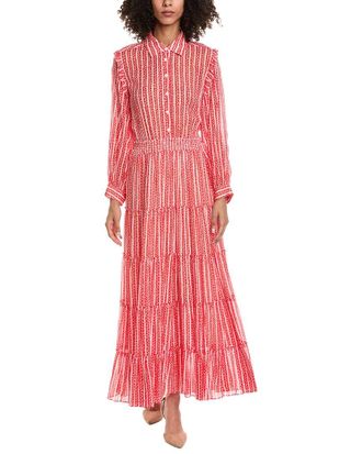 The Kooples Flower Stripes Mini Dress