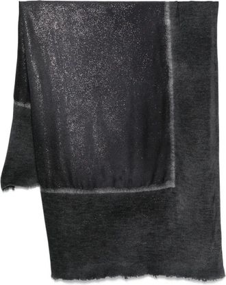 Avant Toi Star Dust Effect Foulard Scarf Destroyed 120X110