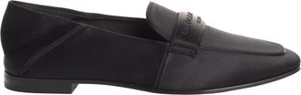 Emporio Armani Elegante Moderne Loafers - Dames - Loafers - Zwart - 39 EU - Satijn - Schoenen