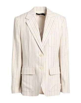 Ralph Lauren STRIPED LINEN-BLEND TWILL BLAZER