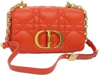 Dior Pre-owned Vintage leren schoudertas - Dames - Vintage Schoudertas - Oranje - ONE Size - Leer - Vintage