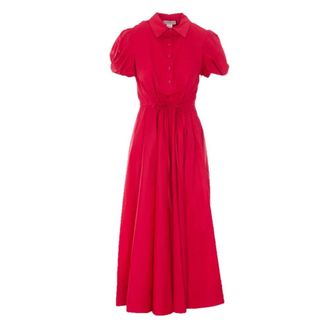 Twinset Shirt Dresses, female, Red, Size: M Long Dress