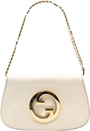 Gucci Pre-owned Shoulder Bags, female, White, Size: ONE SIZE Pre-owned Vintage Shoulder Bag