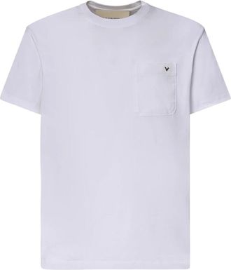 Valentino Garavani VLogo Geborduurd Katoenen T-shirt - Heren - T-shirts - Wit - L - Katoen - Tops