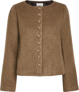 Reformation Lucia Wool-blend Coat - Brown - S (UK8-10 / S)